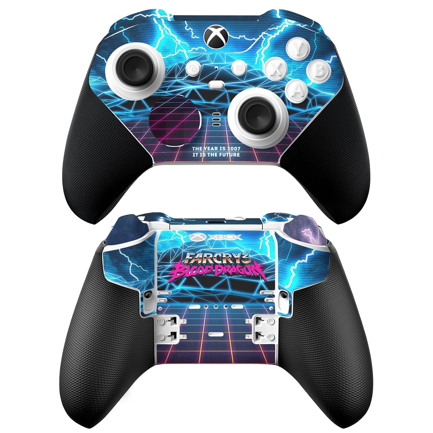 Head Case Designs Officially Licensed Far Cry 3 Blood Dragon Key Art Logo Vinyl Sticker Gaming Skin Decal Cover Compatible With Xbox Series X & S Elite Wireless Controller Series 2