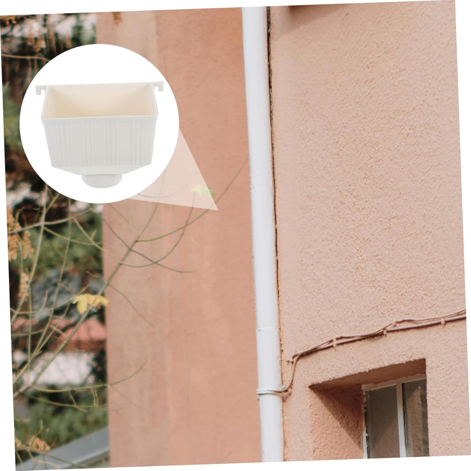 DOITOOL 2pcs Water Diverter Supply Rainwater Drainage Connector for Gutter Downspout