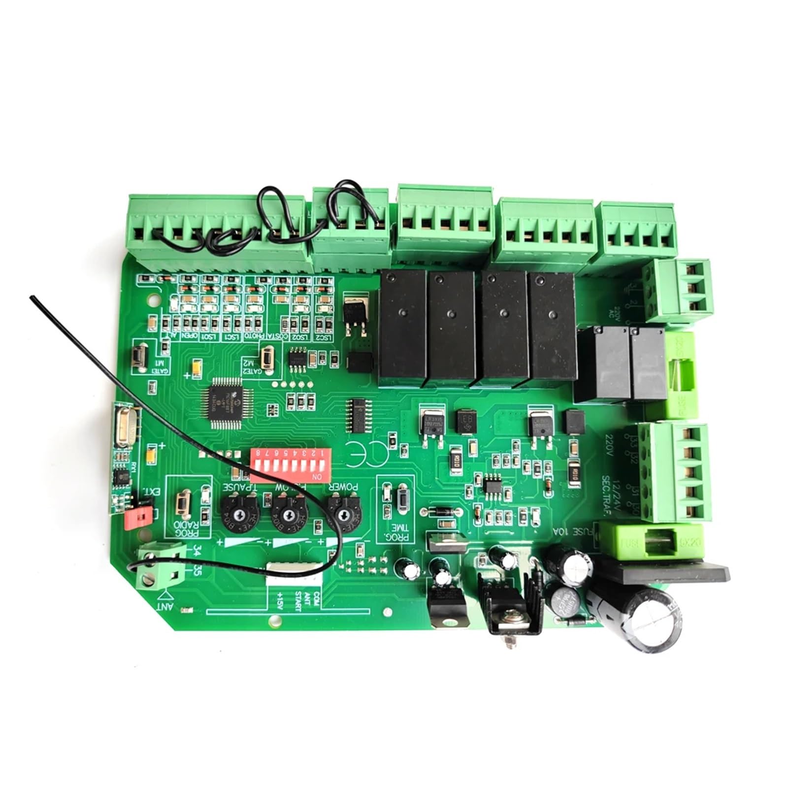 Abridor automático de puertas, Placa de circuito Universal de 12VDC for abridor de péndulo automático de doble brazo, Panel de Control, de centro de Control inteligente para familias numerosas, comuni