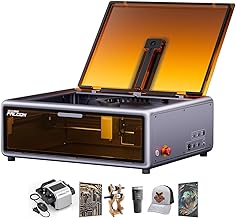 Creality Falcon A1 10W Laser Engraving Kit, Fully Closed Laser Cutting Machine, Smart Camera, 600mm/s, Working Area 305x381mm, Ideal for Wood, Metal and Acrylic, Beginners