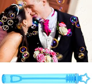 JTLB 20pcs Bubble Wands Tube Empty Bubble Soap Bottle Wedding Party Decoration Children Toy (Pentagram Blue)