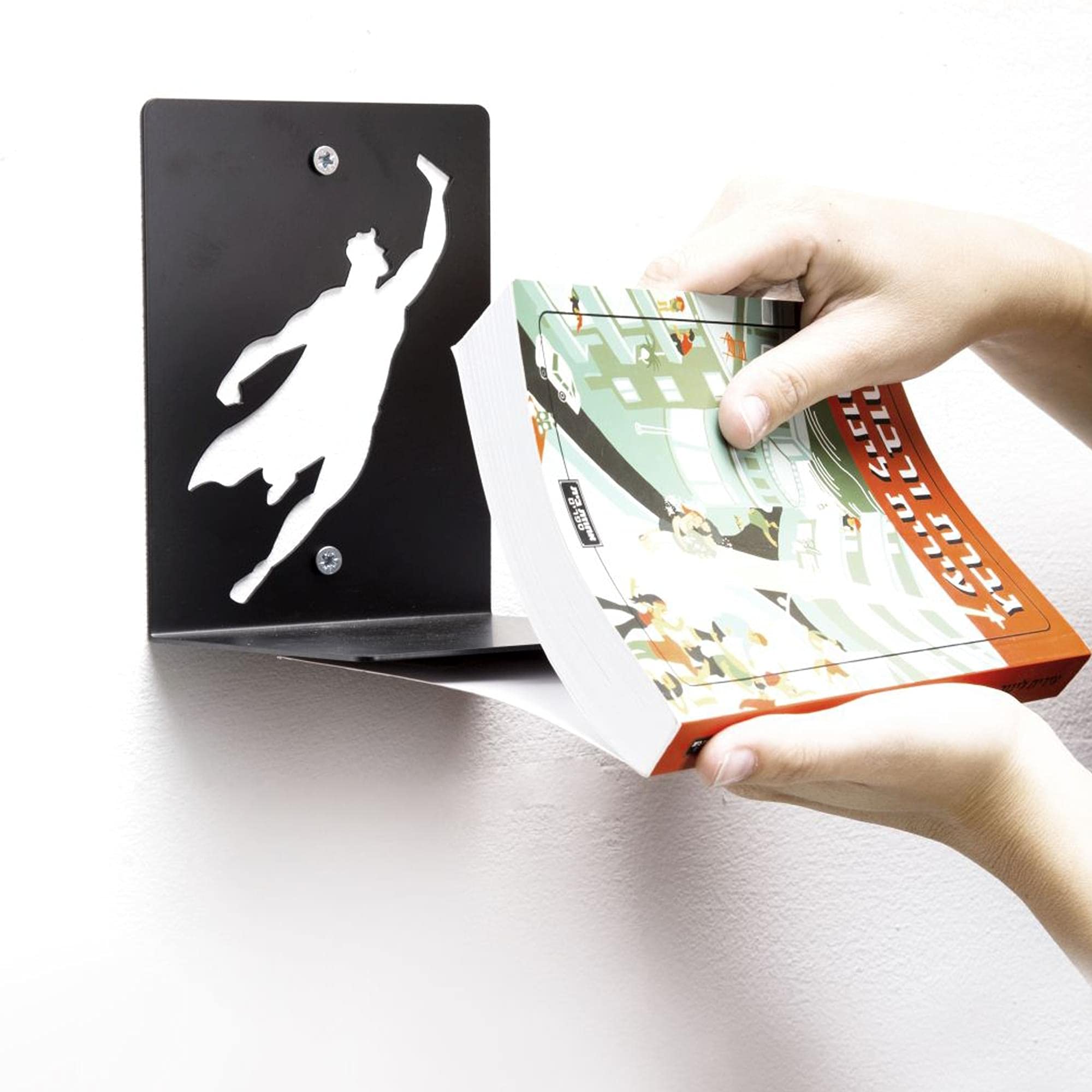 Invisible Hanging Metal Floating Bookshelf Optical Illusion Wall Book