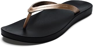 OluKai Lalahi Women's Leather Beach Sandals, Casual Everyday Flip Flop