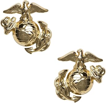 Marlow White USMC Enlisted Dress Collar Device