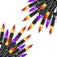 Vista 16 de TW SHINE Mini cadena de luces de Navidad, 20 pies, 100 unidades, incandescentes, mini luces de árbol de Navidad, impermeables, para exteriores