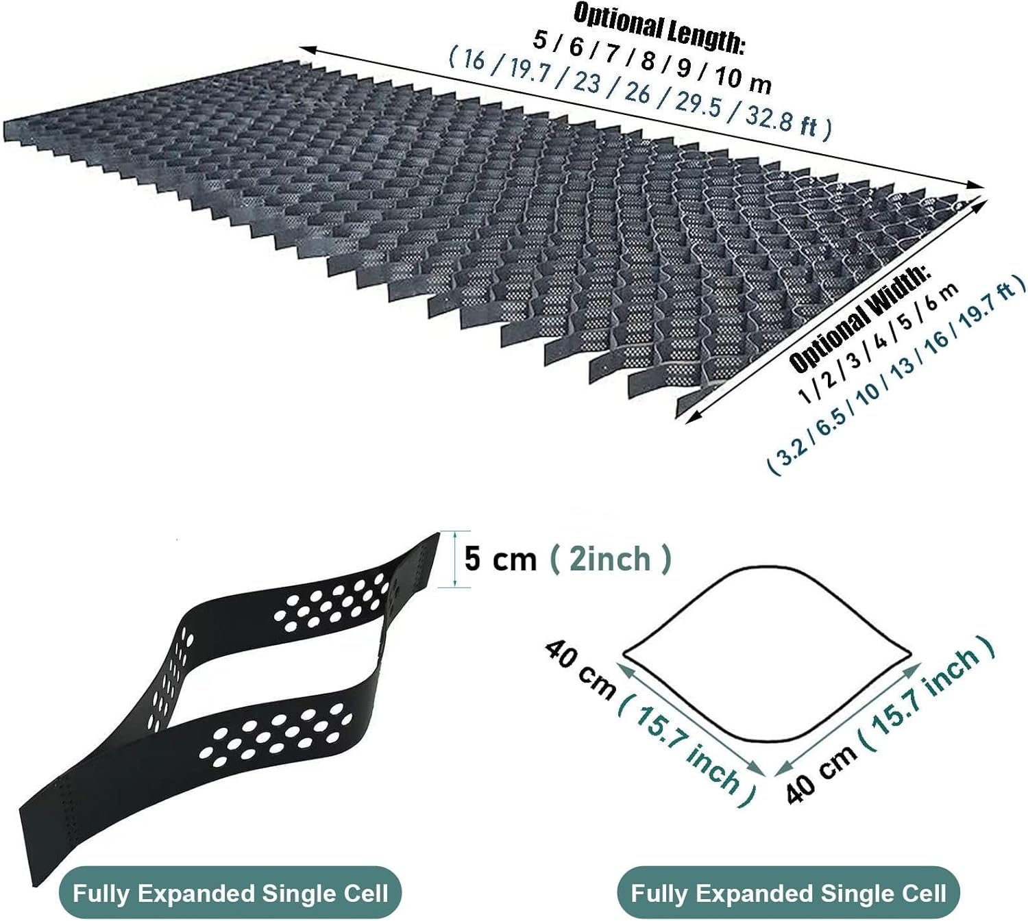 High-Density Polyethylene Grass Paving Grids for Driveways, Patios, Garden Sheds, and Landscape Design – Durable, Eco-Friendly Lawn Solutions