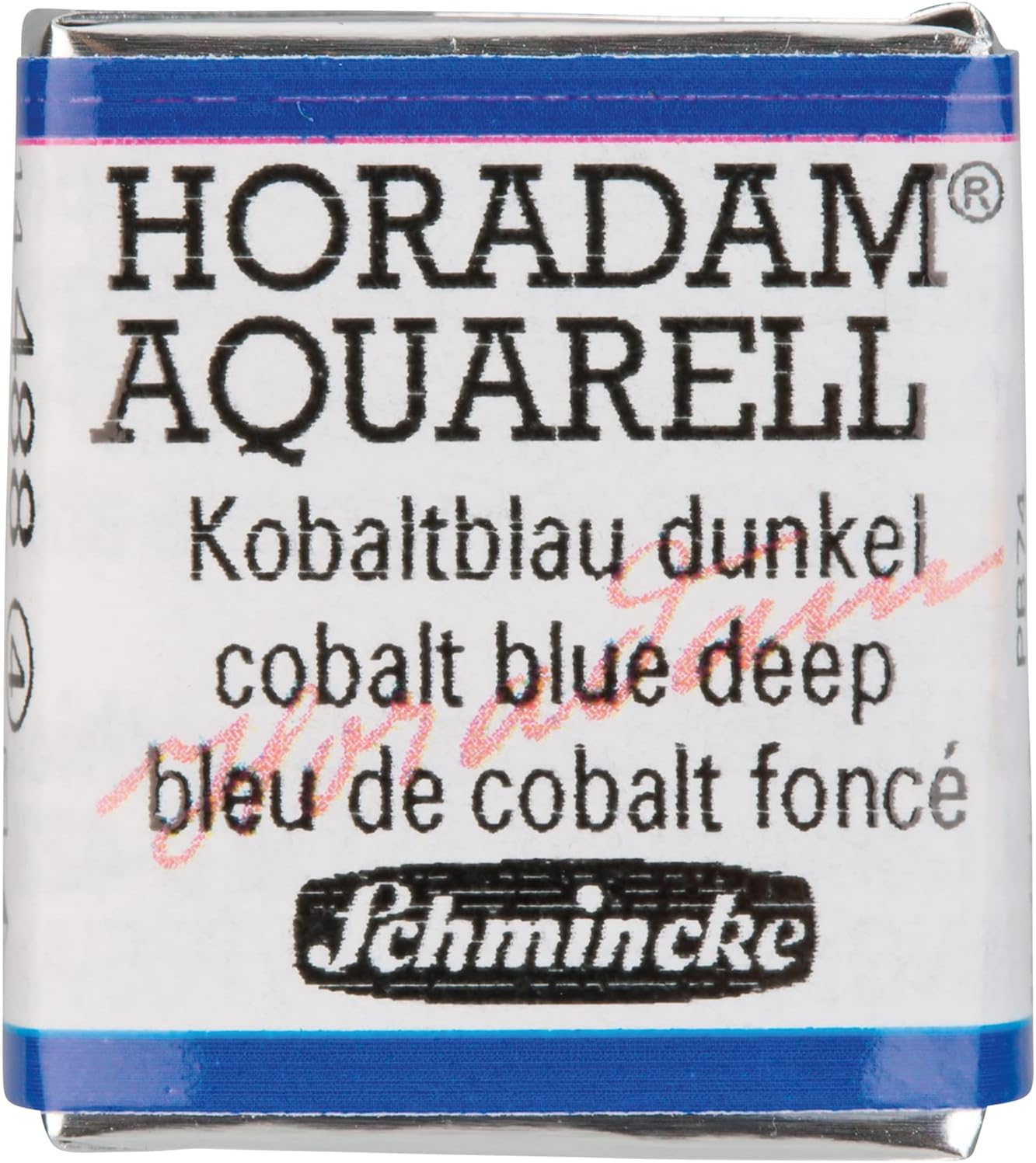 Schmincke - HORADAM® AQUARELL - finest artists' watercolor paints, 499 Cobalt Cerulean, 14 499 044, 1/2 pan