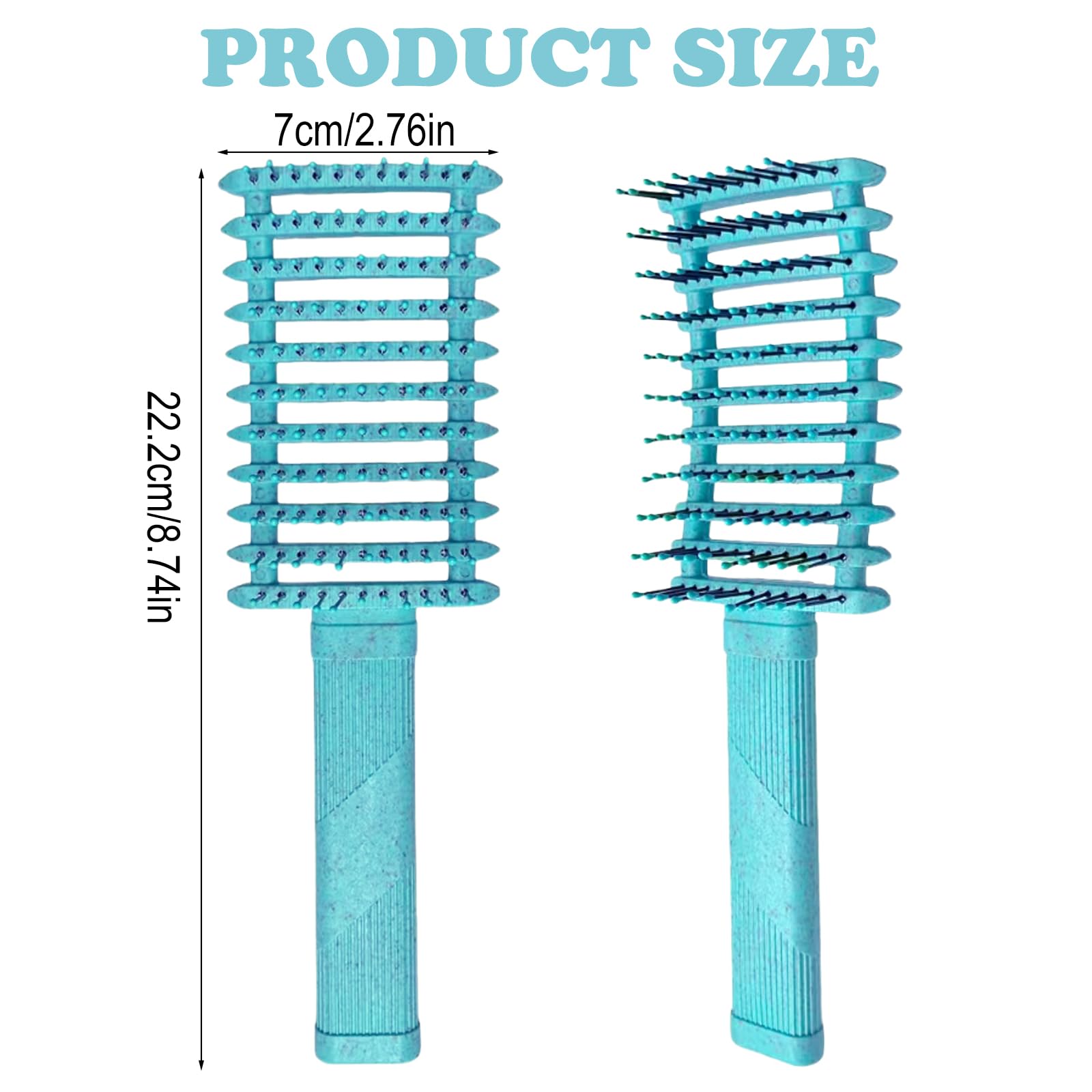 SGFNXB Curly Hair Brush, Curl Defining Brush, Effortless Detangling, Unisex, Adults, Thick Hair, Curly, Straight, 1 Count - Image 2