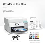 Epson EcoTank ET-4950 Wireless All-in-One Color Supertank Printer with up to 3 Years of Ink Refillable Tanks, Perfect for Office, 18 PPM, 2.4" Colorful Touchscreen, Auto Document Feeder - White
