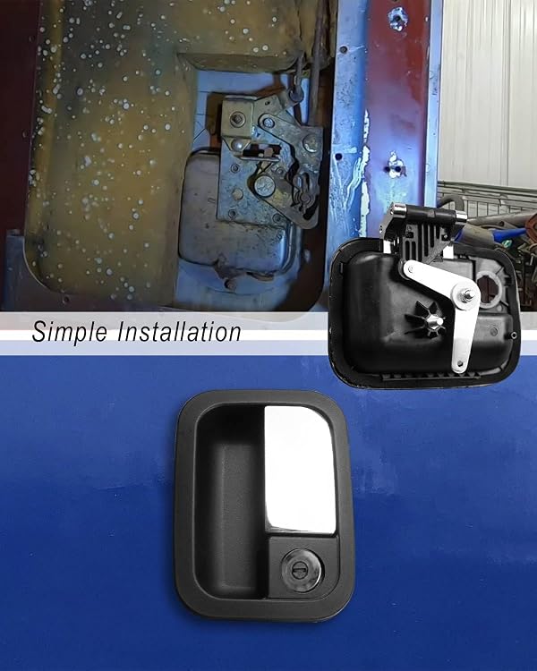 Vaticas Right Side Exterior Door Handle Fit for Kenworth C500 T2000 T270 T300 T370 T400 T600 2005-2020 Peterbilt 387 587 2005-2018 Replace R56-1025R Passenger Side Door Handle Chrome by Vaticas - Used condition - Image 6