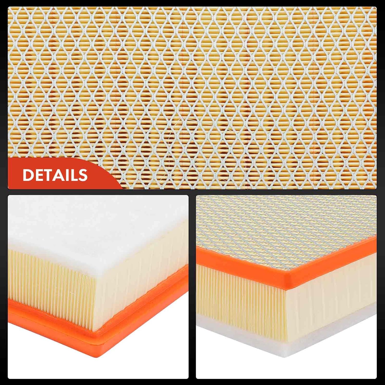 A-Premium 2-PC Engine Air Filter Compatible with Toyota Models - Sequoia 2014-2022, Tacoma 2016-2023, Tundra 2013-2021, 3.5L 4.0L 4.6L 5.7L, Replace# 17801-0P100