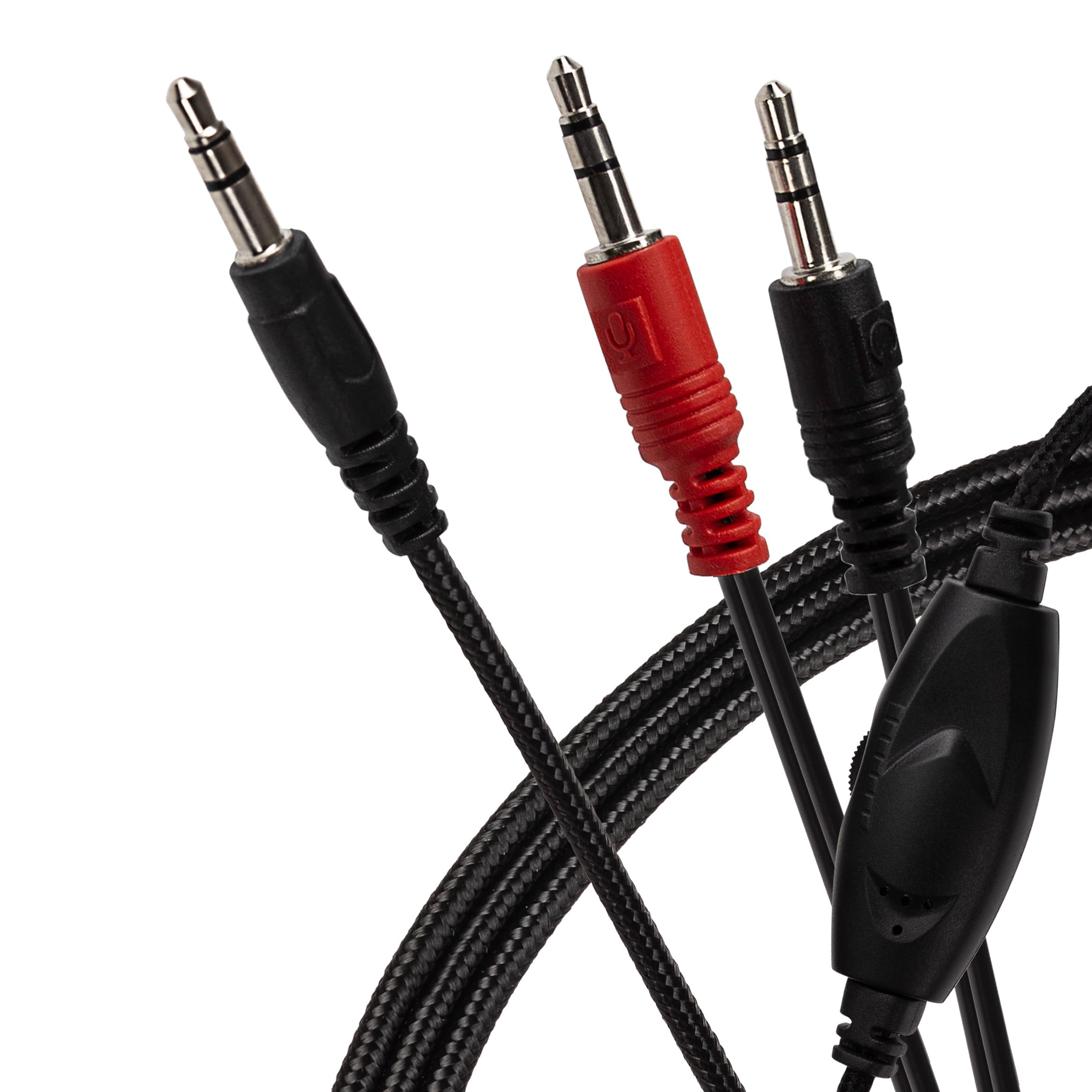 Maplin Black 3.5Mm 3 Pole Trs Jack To Twin 3.5Mm 3 Pole Trs Jack Cable With