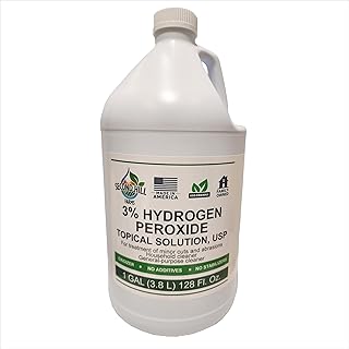 3% Hydrogen Peroxide, USP Topical Solution – 1 Gallon Multi‑Purpose Cleaner, Food Grade Quality, First Aid & Household Cleaner