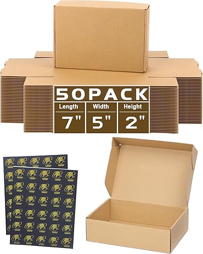 Miniatura 131 de Cajas de envío pequeñas de 6 x 4 x 2 pulgadas para pequeñas empresas, paquete de 30 cajas de correo moradas, caja de embalaje de cartón corrugado