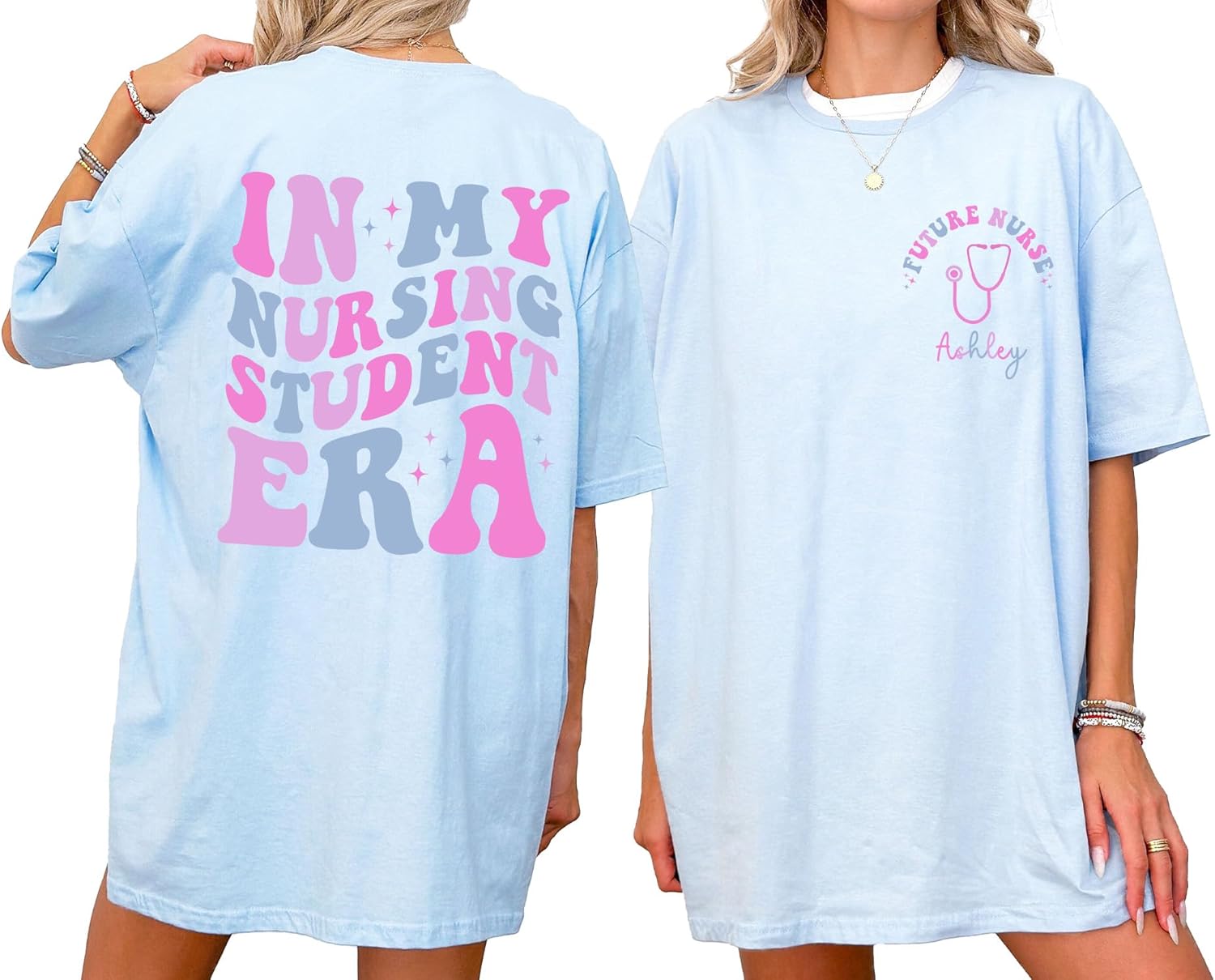 Personalized Future Nurse Shirt - Custom Name in My Nursing Student Era Shirt, Nursing School Shirt