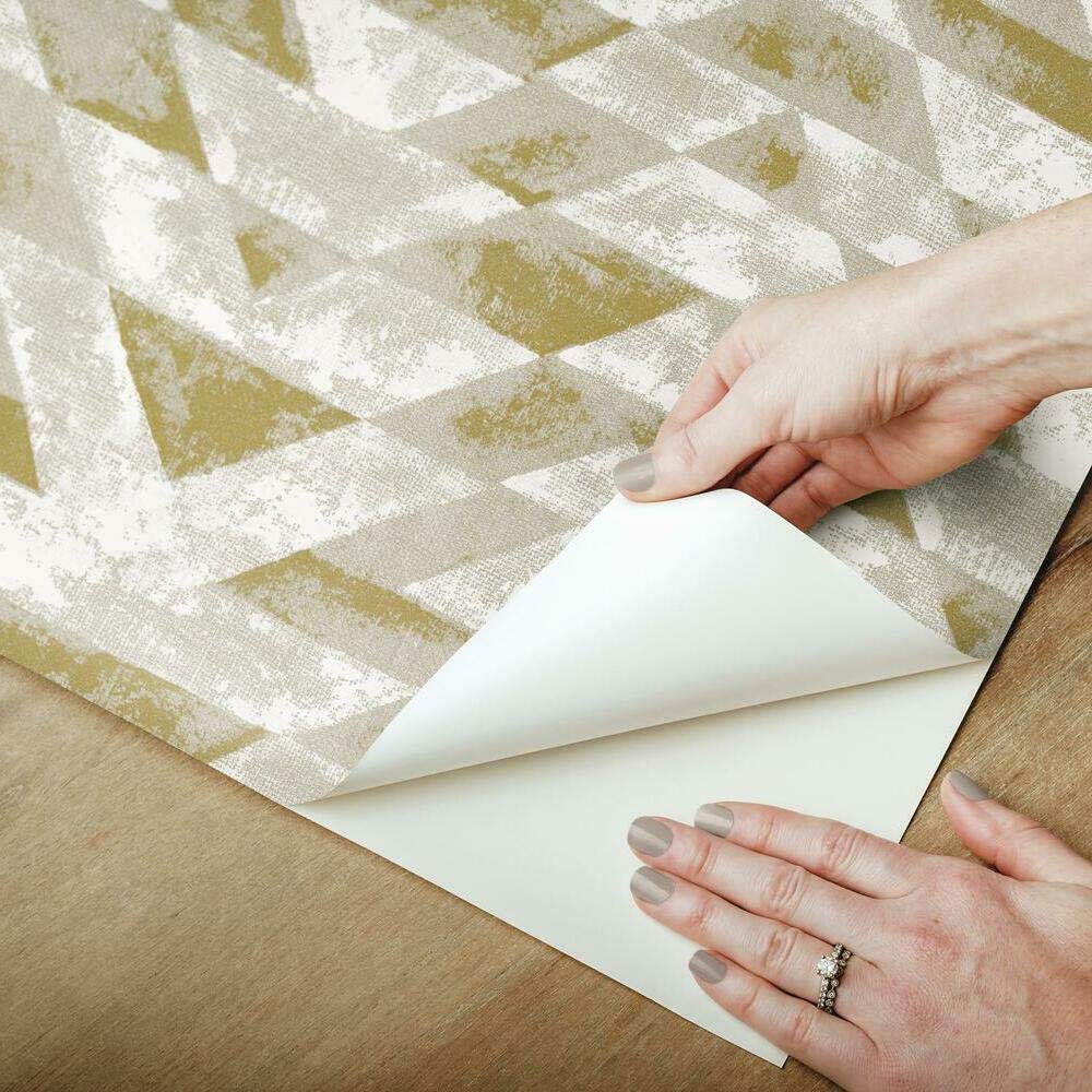 RoomMates RMK11521WP Southwest Geometric RMK1152, Gold, 20.5" x 198" - Image 4