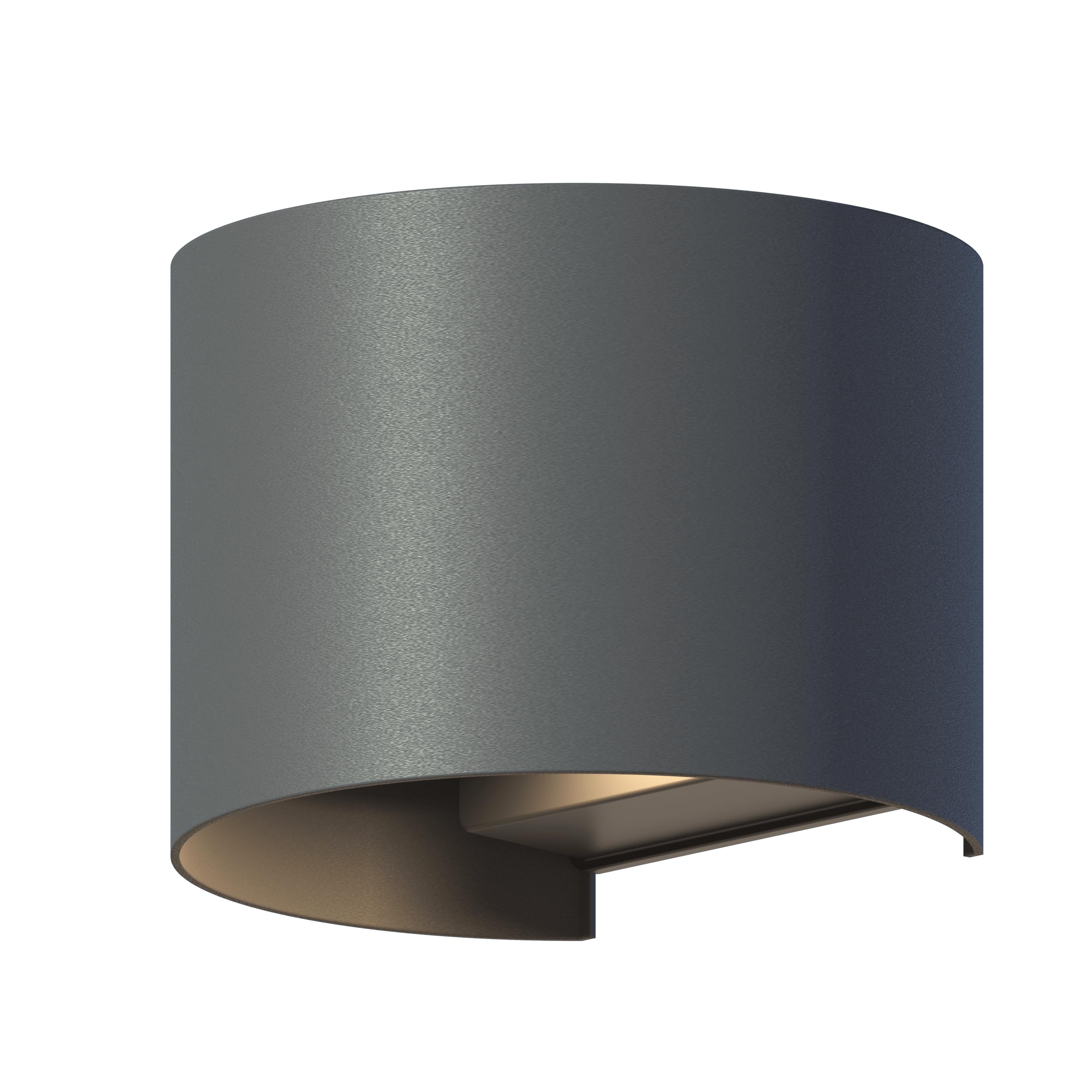 CALEX Applique Murale LED Ovale - Lot de 2 - Luminaire Extérieur, Coloris Anthracite, bidirectionnel, 7W Lumière Blanche Chaude, Faisceau Lumineux Réglable