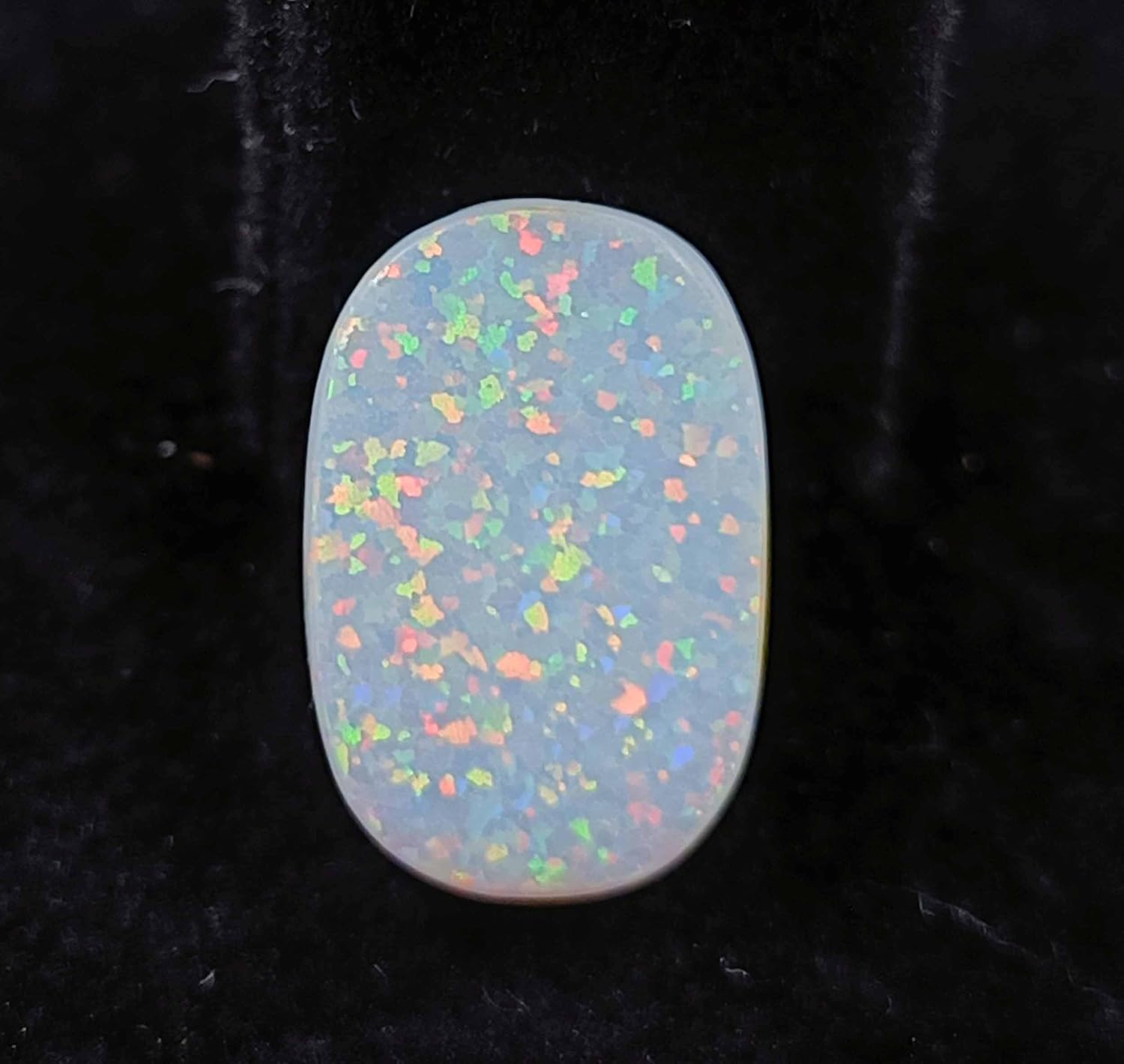 Globelgems White Fire Opal 7.15 Carat From Ethiopian Stone Loose Gemstone Faceted Oval Cut Treated Natural Certified