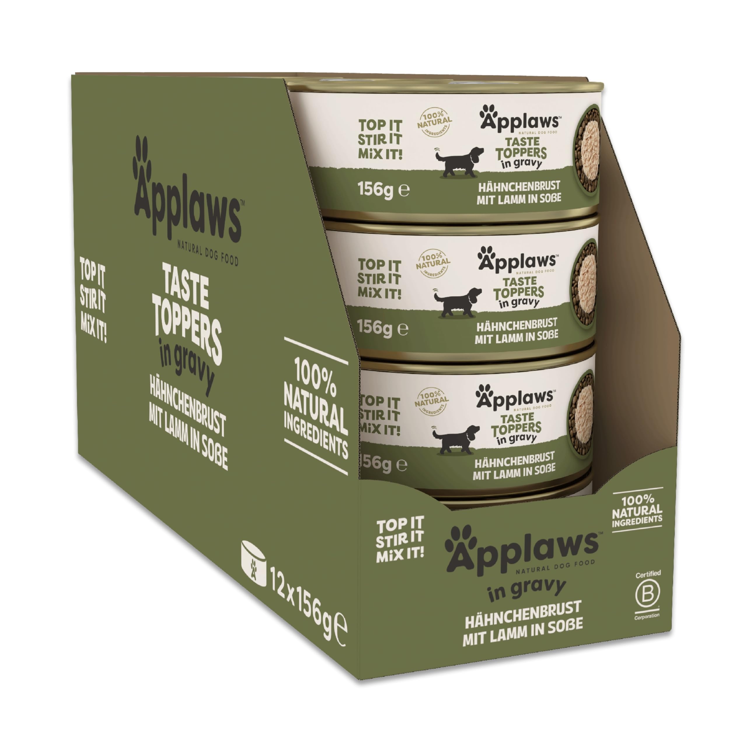 Applaws Nassfutter Getreidefreies Huhn und Lamm in Sauce