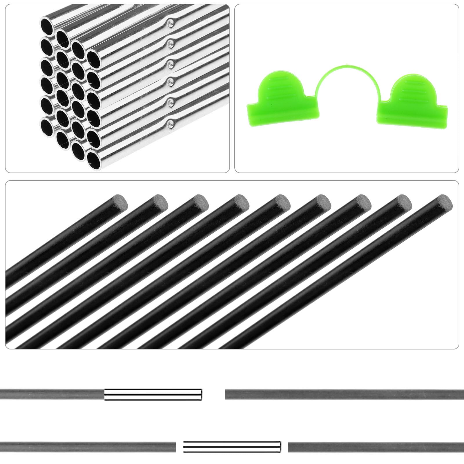 ULELE 36Pcs Garden Hoops for Netting Black Garden Tunnel Hoops for Row Cover Garden Hoops Grow Tunnel Hoop House Greenhouse Tunnel Arches Garden Hoops for Raised Beds 30 Galvanized Joints - Image 4