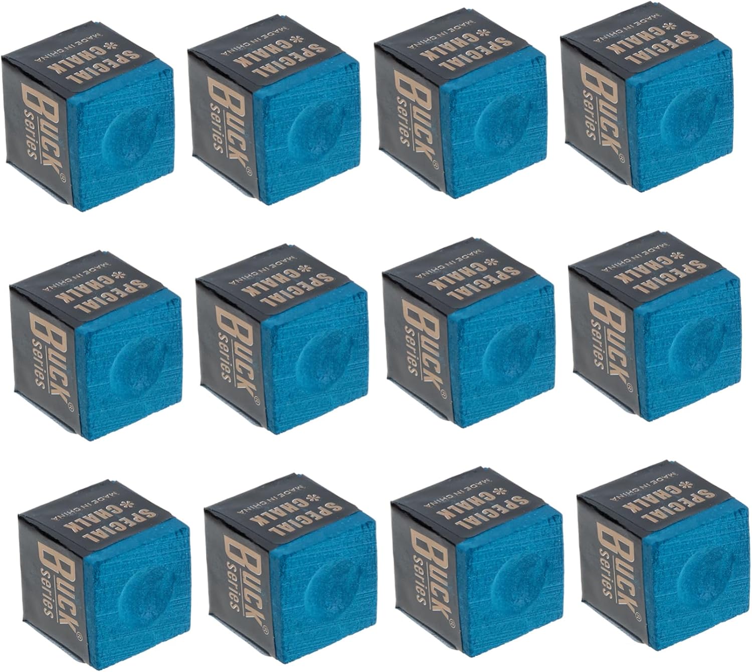 36 Pcs Powdered Pool cue Billiard cue chalks Pool cue Chalk Cubes Billiards Accessories Billiard Balls Sport Accessories Stick Tip Wiping Powder Chocolate Powder Snooker Big Box