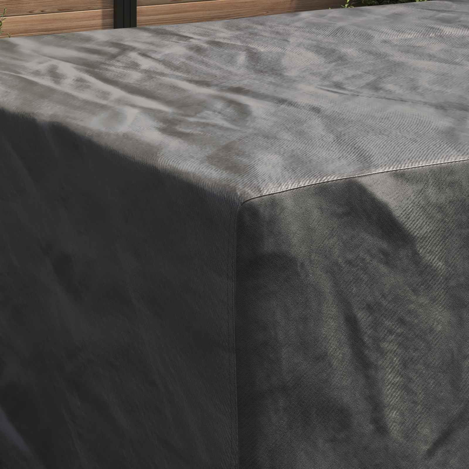 Möbelabdeckung, wasserdicht, 210D, Schwarz, 315 x 180 x 74 cm