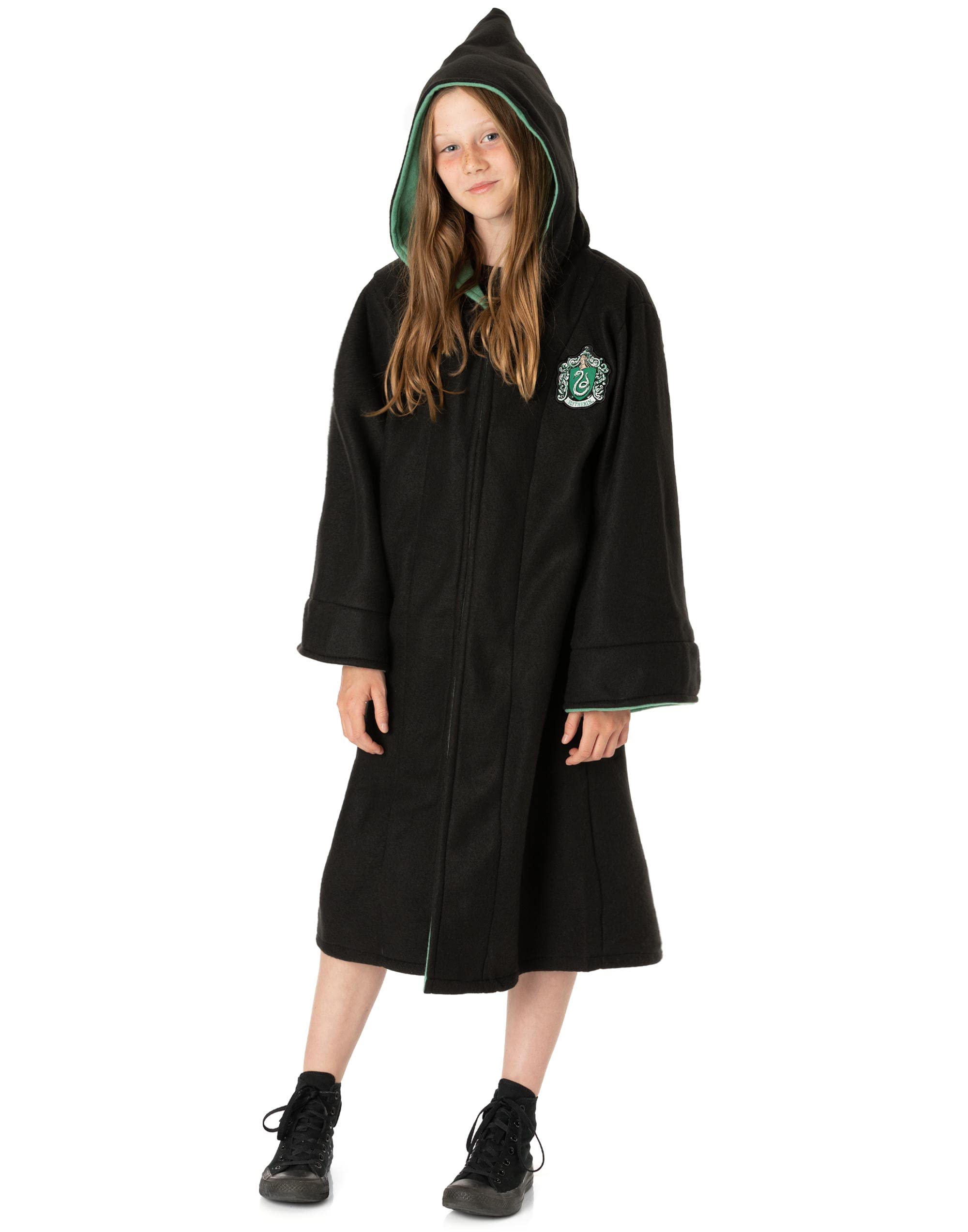 Harry Potter Płaszcz dla dzieci | Chłopcy Dziewczęta Gryffindor LUB Slytherin Cape Opcje | Hogwart House Uniform Replika Kostium | Magiczny fantazyjny strój