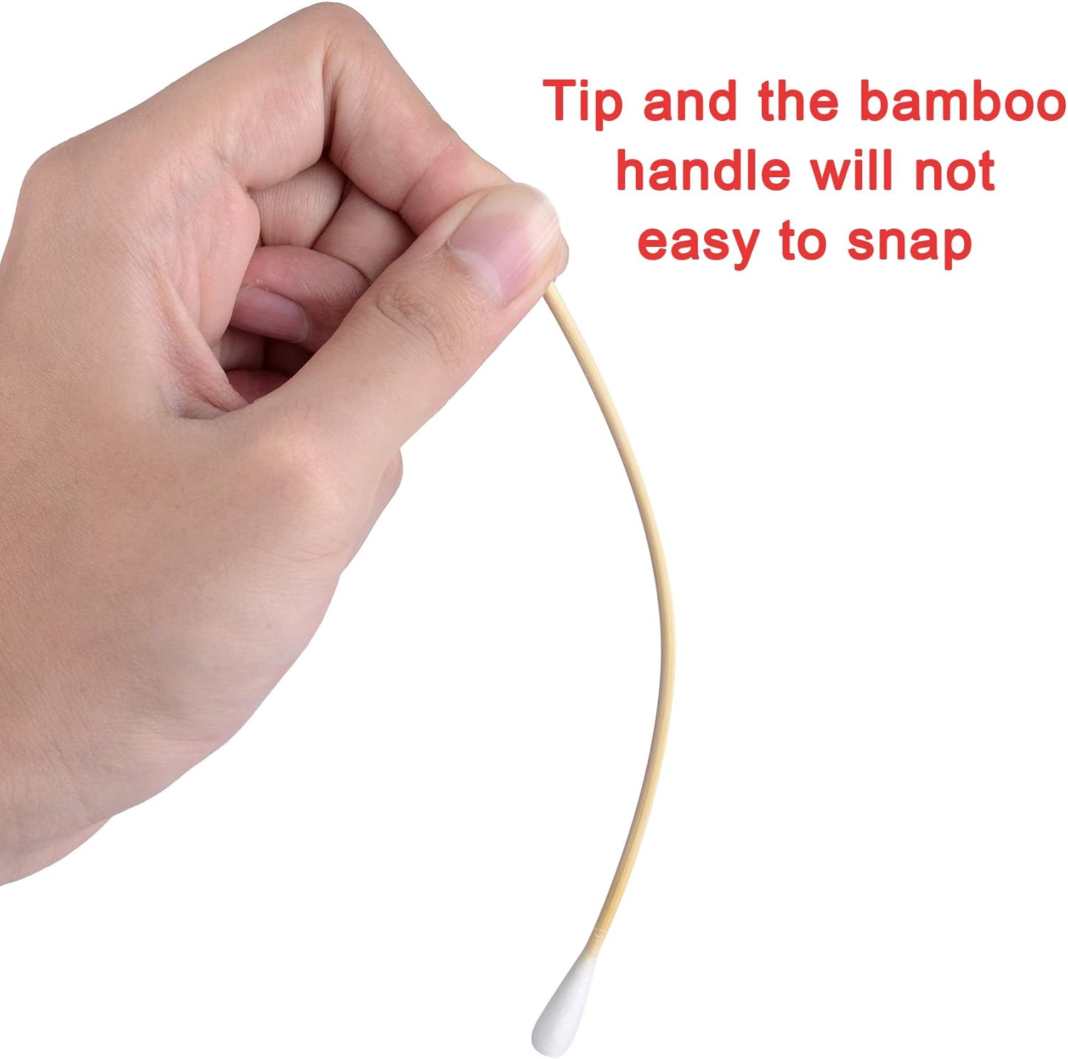 BOOSTEADY 6 Inch Cotton Gun Cleaning Swabs with Bamboo Handle in Storage Case（Choose Your Tip） : Sports & Outdoors