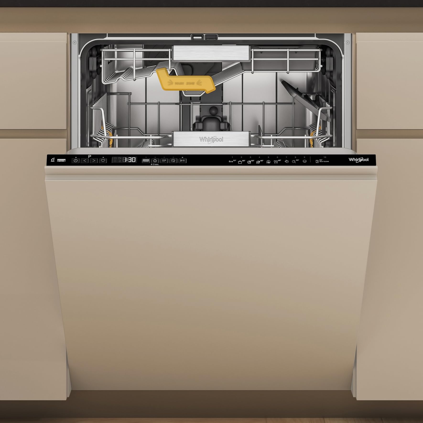 Whirlpool Lavavajillas W8I HP42 LSC totalmente integrado (60 cm)