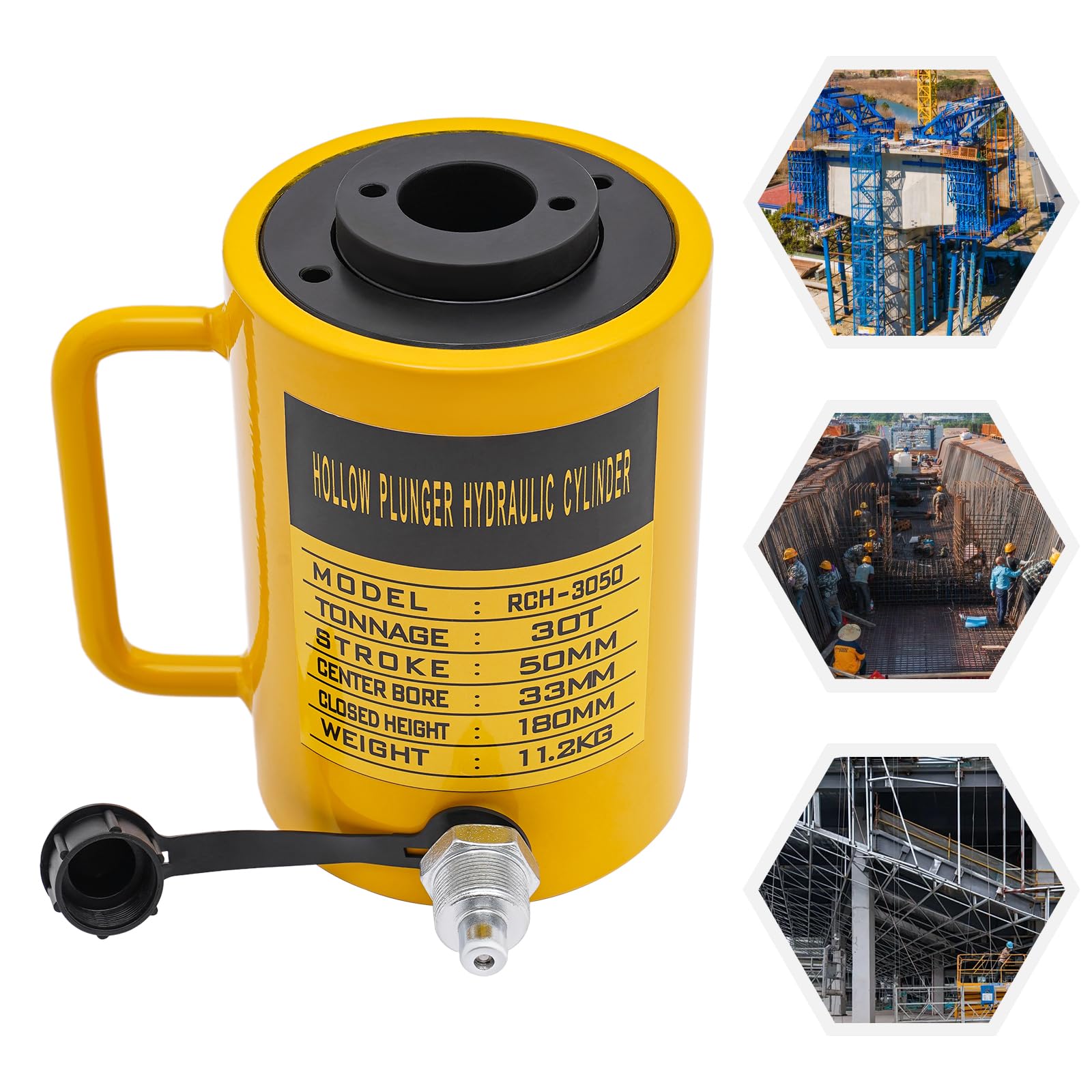 20T Hydraulischer Zylinderheber Hydraulikzylinder, Professioneller Hydraulischer Zylinder, Tragbar Hubzylinder Industrieheber für den Maschinenbau 20T Hydraulischer Zylinderheber Hydraulikzylinder, Professioneller Hydraulischer Zylinder, Tragbar Hubzylinder Industrieheber für den Maschinenbau