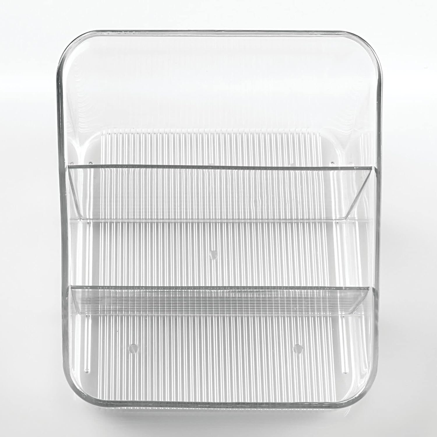 mDesign Small Plastic Food Packet Organizer Caddy - Storage Station for Kitchen, Pantry, Cabinet, Countertop - Holds Spice Pouches, Dressing Mixes, Hot Chocolate, Tea, Sugar Packets - 2 Pack - Clear