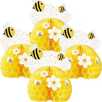 Bee Honeycomb Centerpieces Bee Party Decorations Yellow Honey Bees