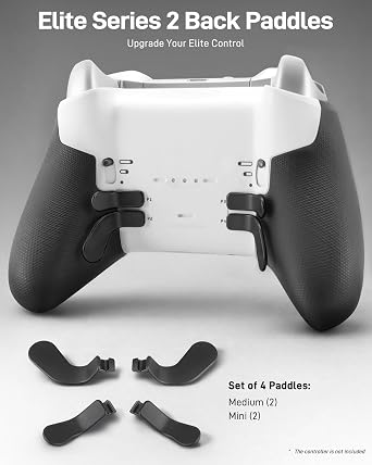 Complete Component Pack for Xbox Elite Controller Series 2 - Accessories Includes 1 Carrying Case, 1 Charging Dock, 1 Charger Cable, 4 Thumbsticks, 4 Paddles and 1 Adjustment Tool(BLACK)