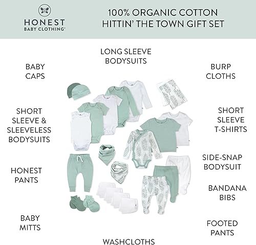 Miniatura 3 de HonestBaby Multipack Gift Sets 100% Organic Cotton for Newborn Infant Baby Boys, Girls, Unisex