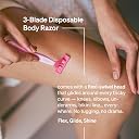 Namyaa Disposable Body Razor for Women & Men | Gentle Hair Removal | Smooth Skin | Stainless Steel Blades | Safe & Long-Lasting | Pack of 3 gallery image