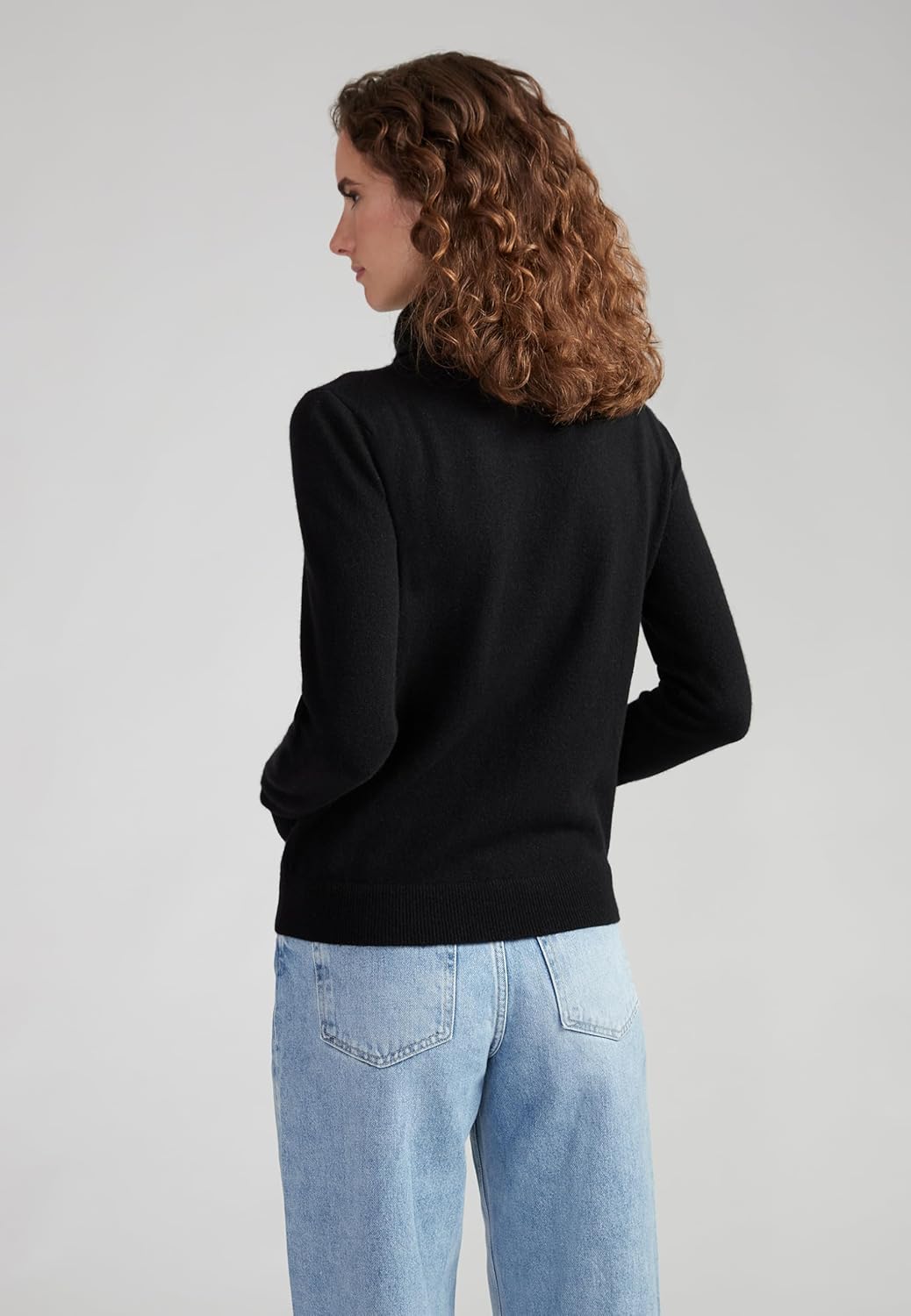 Style & Republic Women's 100% Cashmere Turtleneck Sweater, Classic Fit, Premium Knit Jumper for Autumn, Winter and Spring - Image 2