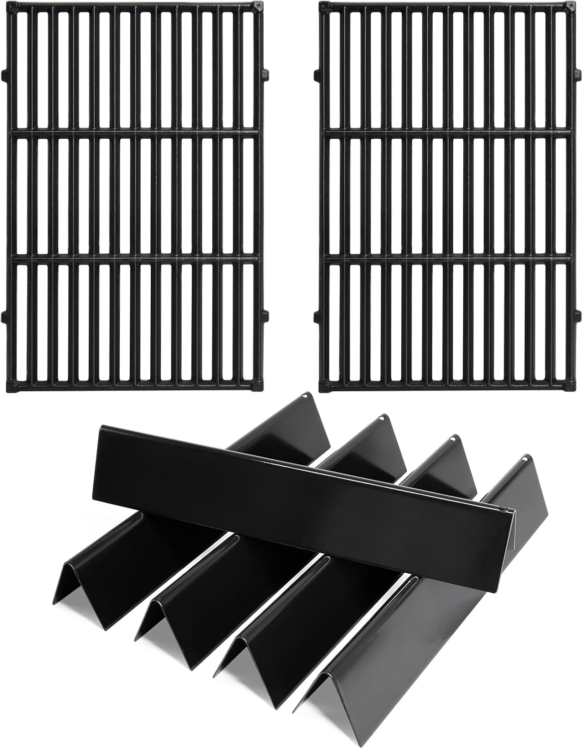 Hiorucet 7638 Grill Grates 7636 Flavorizers Bars for Weber Spirit 300 Series Grills with Front Mount Controls Weber Spirit II E-310 E310 E320 E330 S310 S320 S330 II S-310 Spirit 2 GS4 Grill Parts Weber Spirit I & II 300 Series PS: 2 Grill Grate+5 Flavoriz