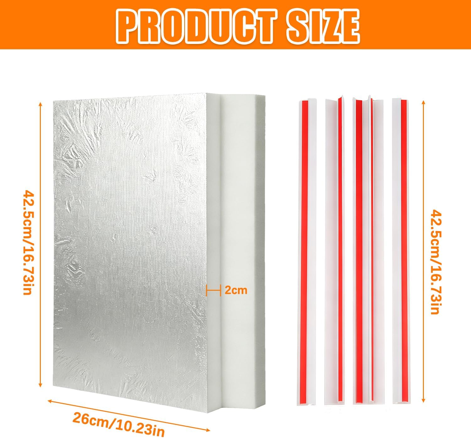Window AC Insulated Foam Panels, Foam Seal Panels Kit for Air Conditioner, Blocks Cold, Heat Leaks, All Season Weather Stripping