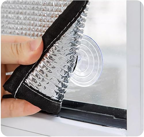 Miniatura 8 de Película de privacidad para ventana, opacidad total, control de calor, anti UV, calcomanías para ventana, no adhesivas, película aislante de