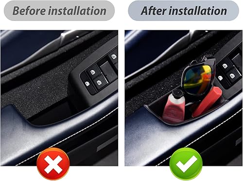 Miniatura 3 de SKTU Caja de almacenamiento lateral para puerta de automóvil para Mazda3 2020-2026 CX-30 2019-2026 CX-30, organizador de manijas de puerta Mazda