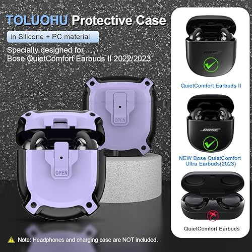 Miniatura 16 de Funda para auriculares Bose QuietComfort II (2022) / NUEVA funda para auriculares QuietComfort Ultra (2023), funda protectora de seguridad a prueba