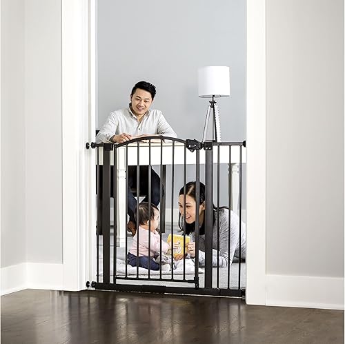 Miniatura 2 de Regalo Home Accents - Puerta de bebé súper ancha de 35 pulgadas, incluye extensión de 4 pulgadas, 8 pulgadas y 12 pulgadas, 4 paquetes de soportes a