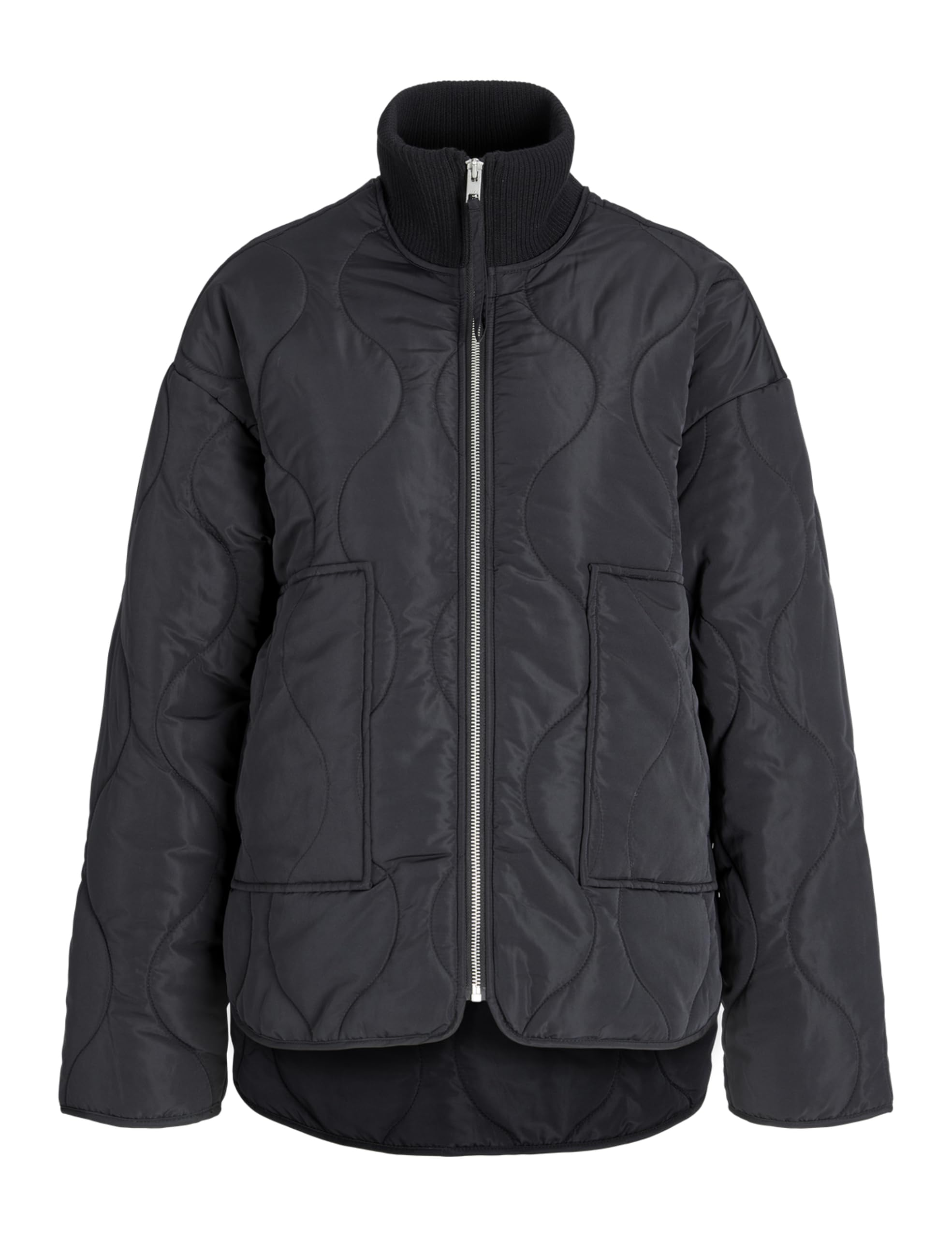 Jjxx Women's Black Jack & Jones Jxserena Mid Quilted Jacket Otw Sn, M