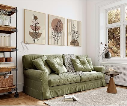 Ar Agency Canvas Painting Minimalist Line Art Boho Frameless Set of 3 Table 40 X 60