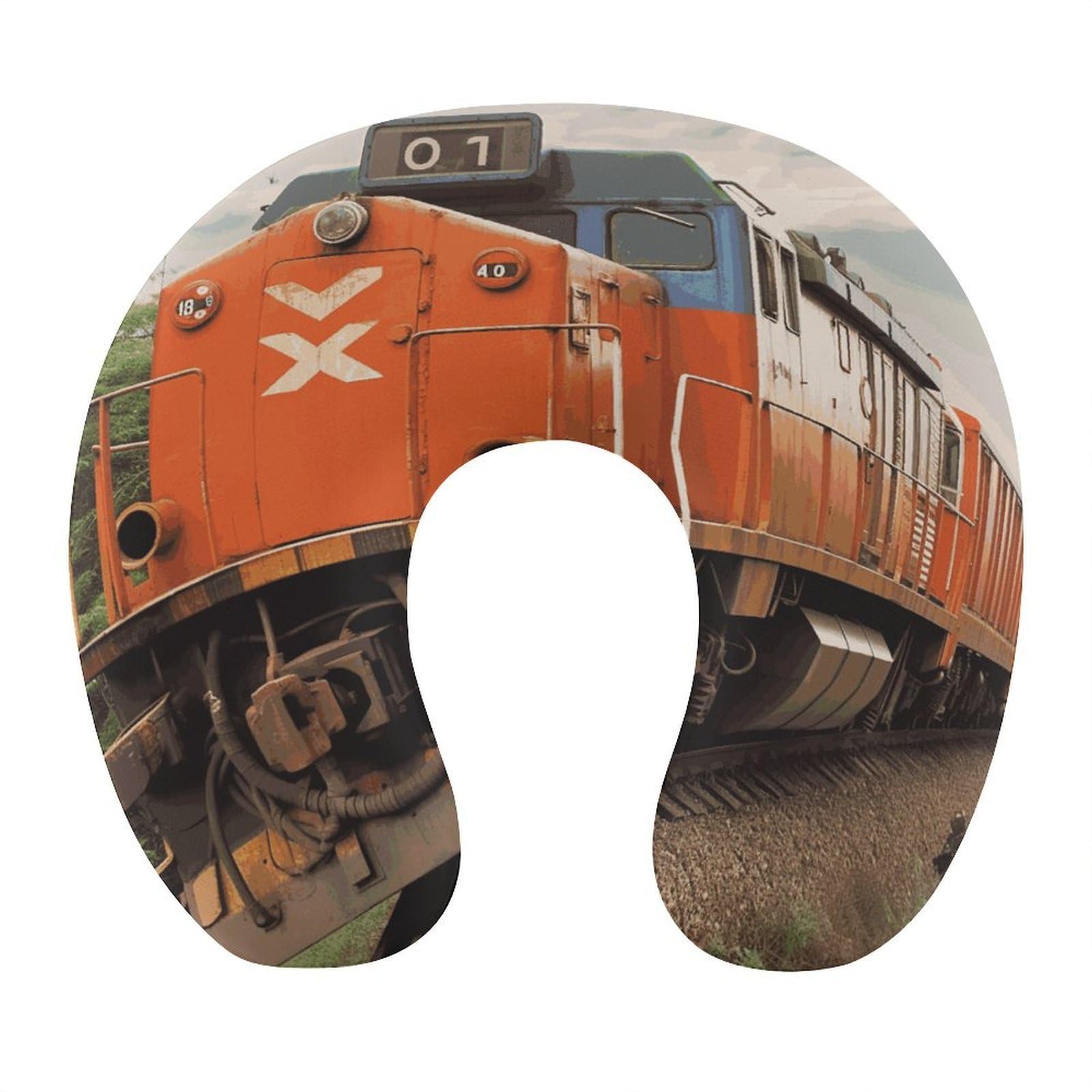 FekiLoot Train Travel Pillow,U Shaped Office Napping Pillow Support Neck and Head Comfortable Travel Neck Pillow U Shape Sleeping Essentials for Long Haul Flights
