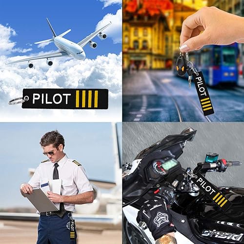 Miniatura 2 de Llavero piloto con llavero, 3 unidades de llavero para motocicletas, scooters, coches y regalos