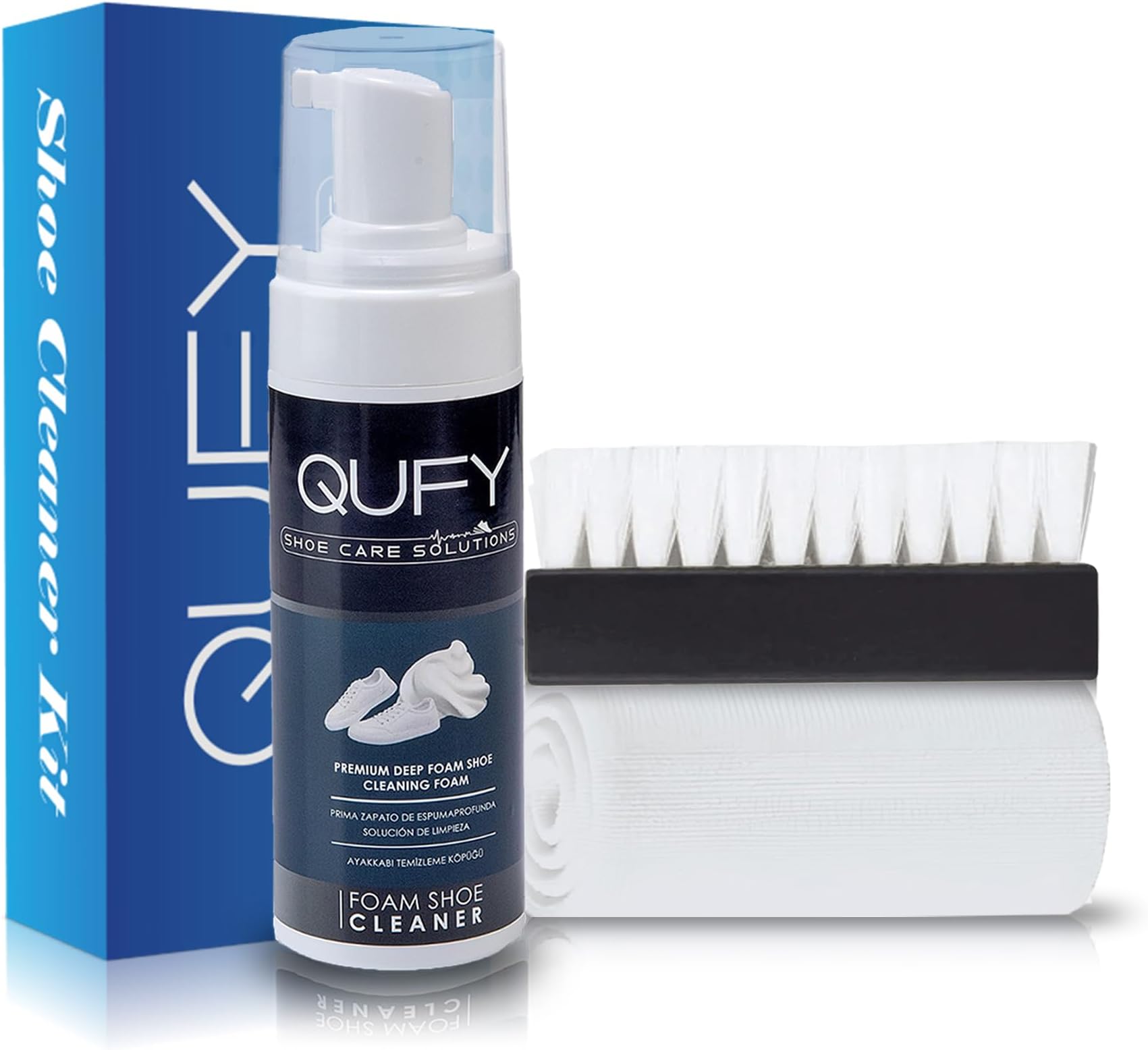 QUFYSuede Shoe Cleaner Kit, Sneaker, Fabric, Leather and Nubuck 4 in 1