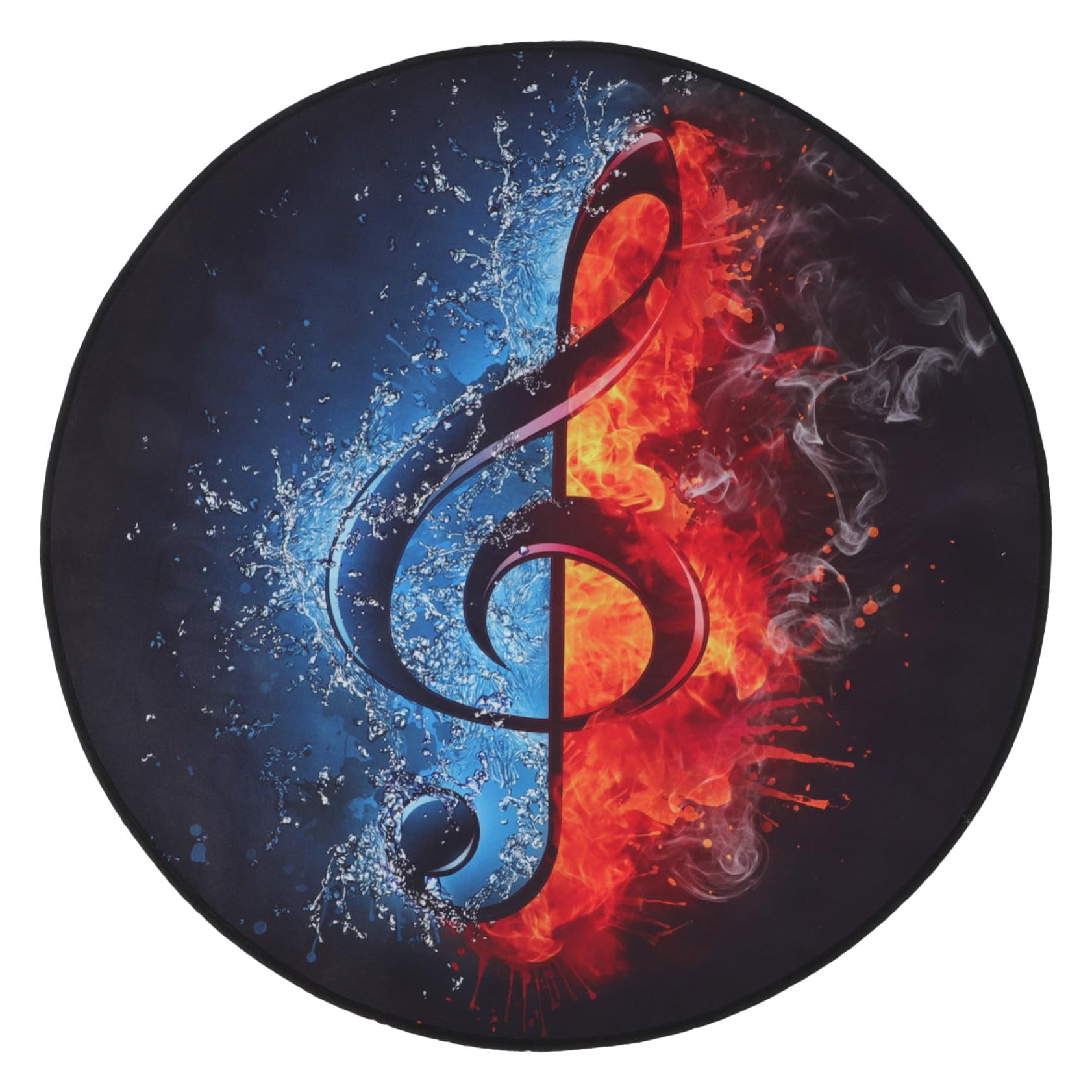 SUPVOX Tappeto Per Batteria Ispessito Antiscivolo 1,2 m Tappeto Fonoassorbente Per Batteria Jazz Elettrica Domestica Fondo Smorzante Adatto a Casa Studio e Concerto