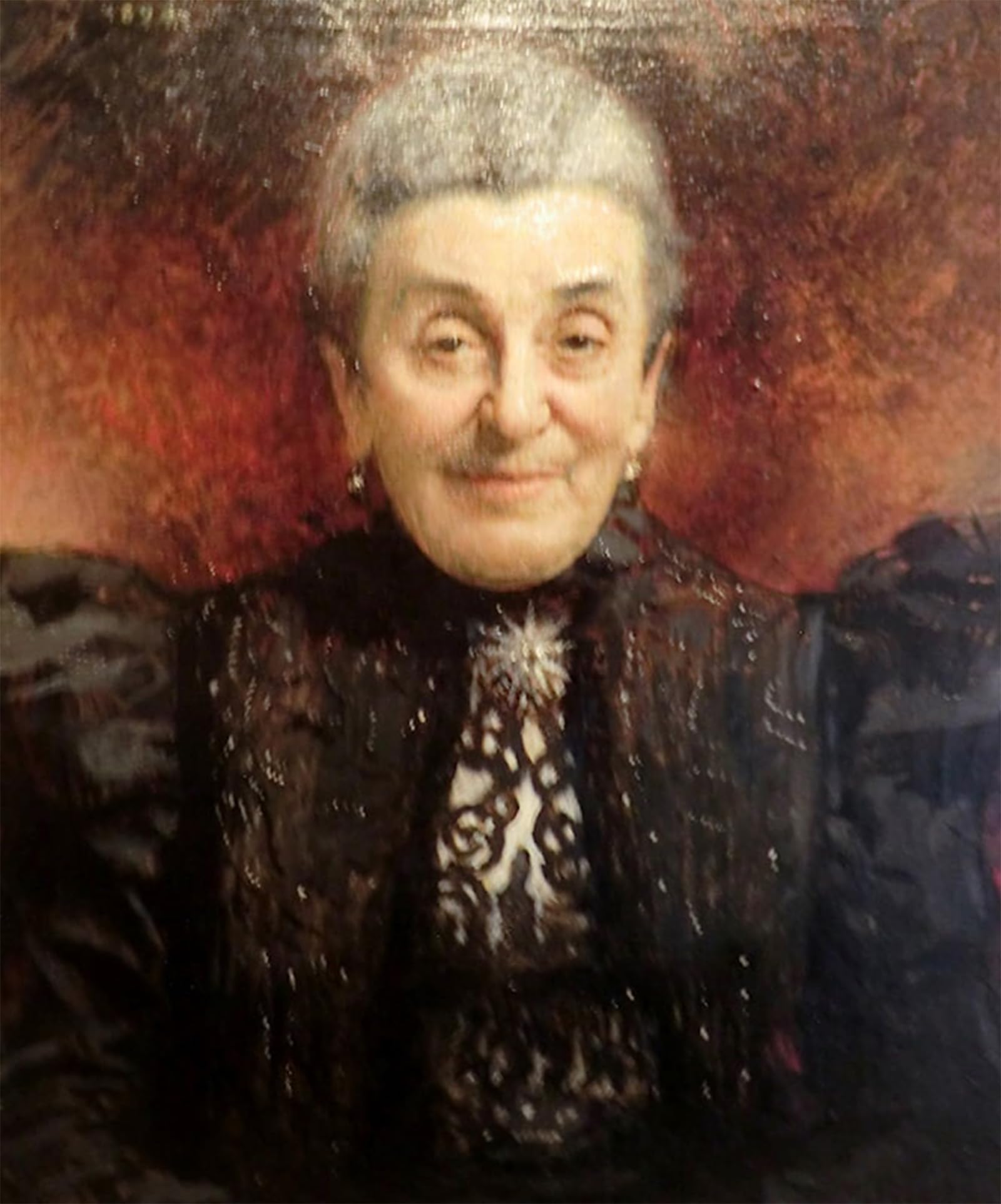 SERENDIPITP Abstract Painting Mural Print Picture Wall Decor Painting Portrait of an Elderly Lady by Leon Bonnat Vintage Wall Artwork for Home Decor 60x90cm