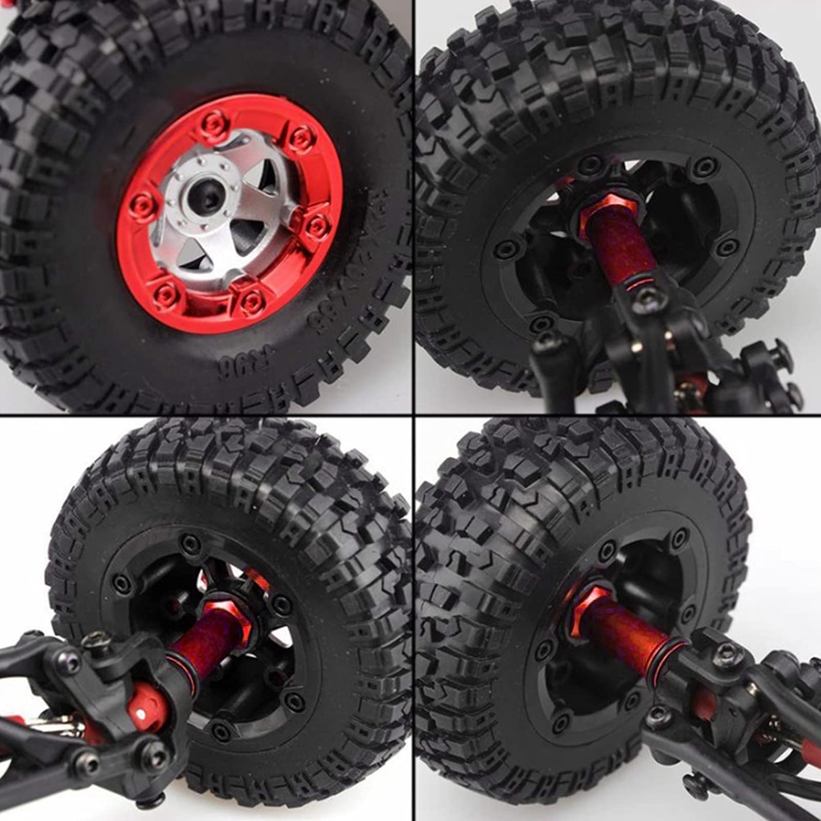Adaptateur d'extension de 24 mm moyeu Hexagonal de Roue, Extension rallonger l'adaptateur Hexagonal pour Wltoys 1/14 144001 RC Accessoires améliorés